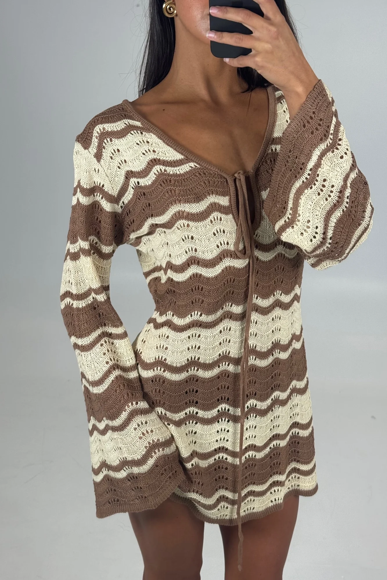 Mini Dress Brown